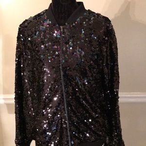 Sequin jacket.